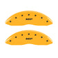MGP 4 Caliper Covers Engraved Front & Rear MGP Yellow Finish Black Char 2003 Infiniti G35