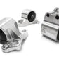 Innovative 92-95 Civic B/D Series Silver Aluminum Mounts Solid Bushings (3 Bolt)