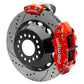 Wilwood Narrow Superlite 4R Rear P-Brk Kit 14.00in Rotor Big Ford New Style 2.50in Offset - SRP Red