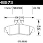 Hawk 04-06 Pontaic GTO HPS 5.0 Rear Brake Pads