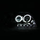 ANZO 1997.5-2003 Ford F-150 Projector Headlights w/ Halo Chrome 1pc