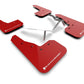 Rally Armor 2022 Honda Civic (Incl. Si/Sport/Touring) Red UR Mud Flap w/ White Logo