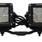 Go Rhino 18-20 Jeep Wrangler JL/JLU/Gladiator JT Light Mount - Two 3in Cubes