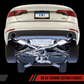AWE Tuning Audi B9 A4 Touring Edition Exhaust Dual Outlet - Chrome Silver Tips (Includes DP)