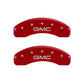 MGP 4 Caliper Covers Engraved Front & Rear GMC Yellow finish black ch