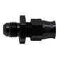 DeatschWerks 6AN Male Flare to 3/8in Hardline Compression Adapter - Anodized Matte Black