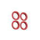 fifteen52 Holeshot RSR Center Ring - Corner Designation Set of Four - Red