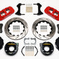 Wilwood AERO4 Rear P-Brake Kit 14.00in Drilled Red Small Ford 2.50in Offset