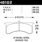 Hawk Stoptech AP Racing 6 DTC-30 Race Brake Pads