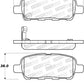 StopTech Sport Performance 10-17 Nissan 370Z Rear Brake Pads