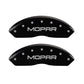 MGP Front set 2 Caliper Covers Engraved Front MOPAR Black finish silver ch