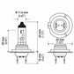 Hella High Wattage Bulb H7 12V 100W PX26d T4.6 (Pair)