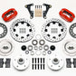 Wilwood Forged Dynalite Front Kit 11.75in Drilled Red 40-52 Oldsmobile