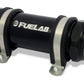 Fuelab 828 In-Line Fuel Filter Long -6AN In/Out 100 Micron Stainless - Black