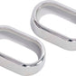 Kentrol 07-10 Jeep Wrangler JK Interior Door H/le Bezels Pair - Polished Silver