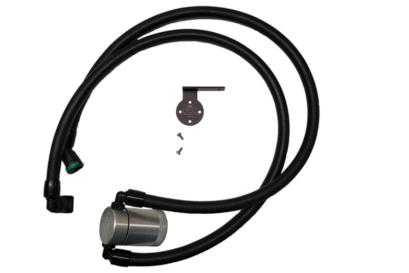 J&amp;L 2021-2023 Ford F-150 3.5L Passenger Side Oil Separator 3.0 - Clear Anodized
