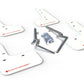Rally Armor 17-21 Honda Civic Sport & Touring (Hatch) White UR Mud Flap w/ Red Logo