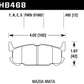 Hawk 03-05 Miata w/ Sport Suspension HPS Street Rear Brake Pads (D1002)