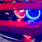 Oracle 08-14 Dodge Challenger Dynamic Surface Mount Headlight Halo Kit - ColorSHIFT - Dynamic