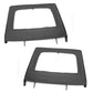 Rugged Ridge Upper Door Kit Rear Black 07-18 4-Dr Jeep Wrangler JK