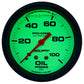 Autometer Ultra-Nite 2-5/8in 0-100 PSI Liquid Filled Mechanical Glow In Dark Oil Pressure Gauge