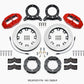 Wilwood D8 Front Hat Kit 12.19in Rotor Red 76-77 Ford Bronco Dana 44 w/Lines