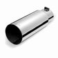 Gibson Rolled Edge Angle-Cut Tip - 4in OD/3in Inlet/12in Length - Stainless