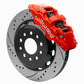 Wilwood AERO6 Front Hat Kit 14.00 Red 2018-Up Jeep JL SRP w/Lines