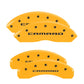 MGP 4 Caliper Covers Engraved Front & Rear Gen 5/Camaro Yellow finish black ch
