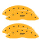 MGP 4 Caliper Covers Engraved Front & Rear MGP Yellow Finish Black Char 2002 Dodge Viper