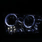ANZO 2006-2010 Dodge Charger Projector Headlights w/ Halo Chrome
