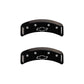 MGP 4 Caliper Covers Engraved Front & Rear Bowtie Black finish silver ch