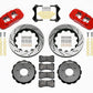 Wilwood AERO6 Front Hat Kit 14.00 Drilled Red 99-06 BMW E46