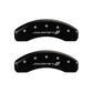 MGP 4 Caliper Covers Engraved Front & Rear With stripes/Journey Black finish silver ch
