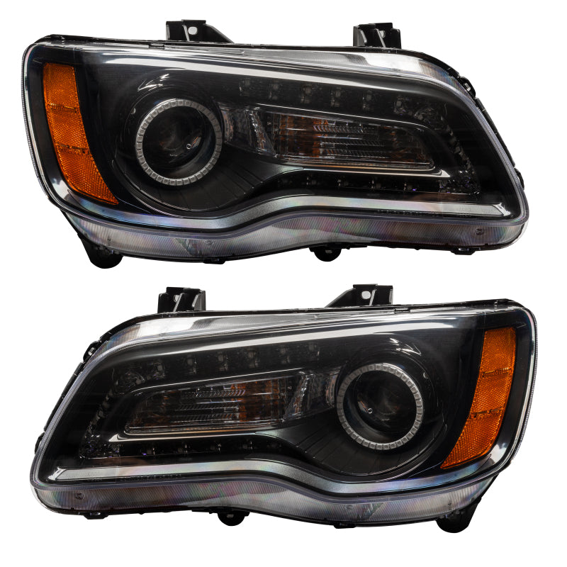 Oracle 11-14 Chrysler 300C SMD HL - Black - NON HID - ColorSHIFT DRL - ColorSHIFT w/o Controller