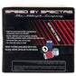 Spectre Adjustable Conical Air Filter 5-1/2in. Tall (Fits 3in. / 3-1/2in. / 4in. Tubes) - Red