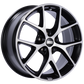 BBS SR 17x7.5 5x112 ET35 Satin Black Diamond Cut Face Wheel -82mm PFS/Clip Required