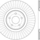 StopTech 14.5+ Ford Focus ST Front Right Slotted Performance Rotor
