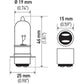 Hella Bulb 3625 6V 25/25W Px15D T6