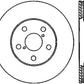 StopTech Power Slot 06-11 Lexus GS Series / 06-12 IS350 Front Left Drilled & Slotted Rotor