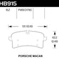 Hawk 15-18 Porsche Macan Performance Ceramic Rear Brake Pads
