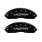 MGP 4 Caliper Covers Engraved Front & Rear MOPAR Black finish silver ch