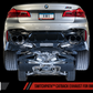 AWE Tuning 18-19 BMW M5 (F90) 4.4T AWD SwitchPath Cat-back Exhaust - Chrome Silver Tips