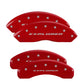 MGP 4 Caliper Covers Engraved Front & Rear Explorer Red finish silver ch