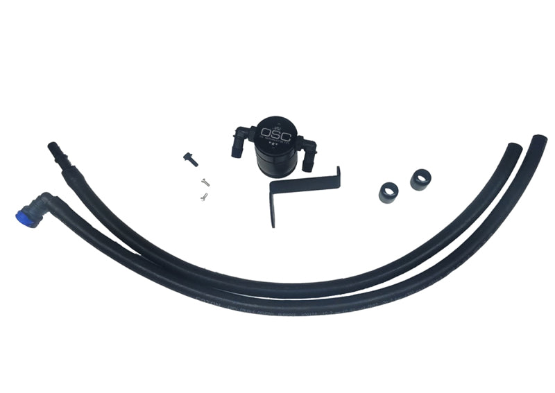 J&L 2019-2020 Ford Ranger 2.3L Driver Side Oil Separator 3.0 - Blk Anodized
