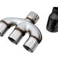 AWE Tuning Honda Civic Si 10th Gen 1.5L Turbo Dual-to-Triple Tip Conversion Kit - Diamond Black Tip