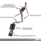 AWE Tuning Audi B8 A4 Touring Edition Exhaust - Single Side Polished Silver Tips