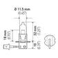 Hella Bulb H3 12V 55W Pk22S T325 Heavy Duty