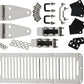 Kentrol 78-95 Jeep CJ/Wrangler YJ Hood Kit With TJ Style Hood Catch - Polished Silver