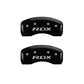 MGP 4 Caliper Covers Engraved Front Acura Rear RDX Black Finish Silver Char 2016 Acura RDX